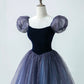 Cute tulle long prom dress A line evening gown  10164