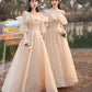 Cute tulle sequins long prom dress A line evening dress  10571