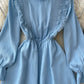 Cute A Line Long Sleeve Dress Fashion Dress  10776