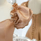 Cute satin long A line prom dress evening dress  8813