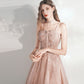 Cute tulle lace long A line prom dress evening dress  10392