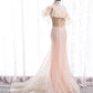Mermaid sequins long prom dress evening dress  8440