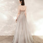 Cute tulle long A line prom dress evening dress  10544