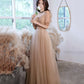 Cute tulle long prom dress A line evening dress  10430