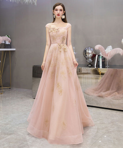 High quality A line tulle long prom dress formal dress  8288