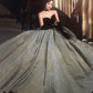 Amazing strapless lace long prom dress formal gown  10202