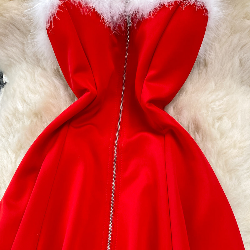 Cute A Line Christmas Dress  10785