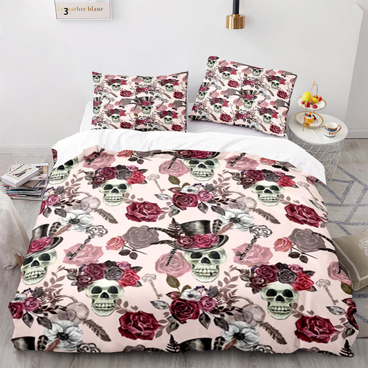 Parure de lit avec housse de couette et taies d'oreiller pour adolescents et adultes, taille King size, KL3001
