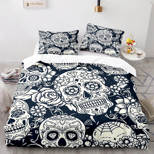 Parure de lit avec housse de couette et taies d'oreiller pour adolescents et adultes, taille King size, KL3002