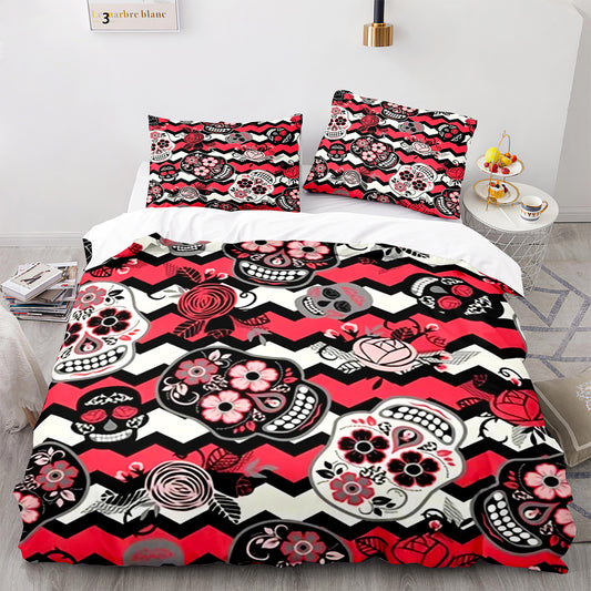 Parure de lit avec housse de couette et taies d'oreiller pour adolescents et adultes, taille King size, KL3003