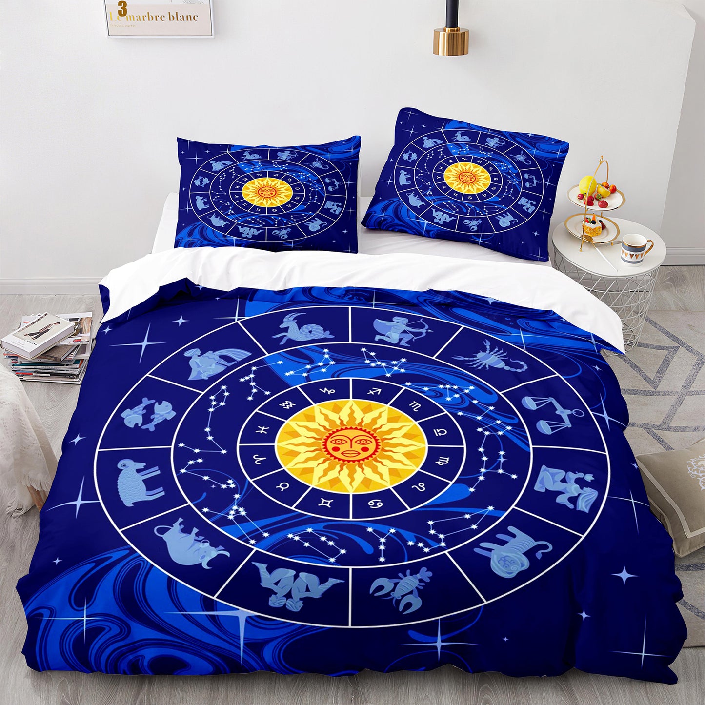 Parure de lit avec housse de couette et taies d'oreiller pour adolescents et adultes, taille King size, SEXZ3003