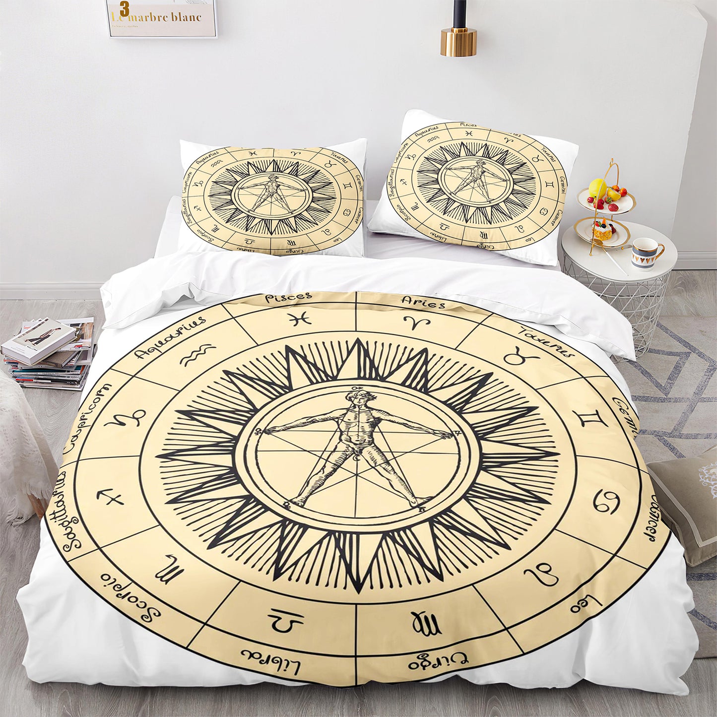 Parure de lit avec housse de couette et taies d'oreiller pour adolescents et adultes, taille King size, SEXZ3004