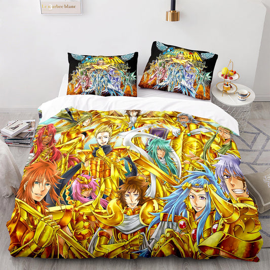 Parure de lit avec housse de couette et taies d'oreiller pour adolescents et adultes, taille King size, SDS3004