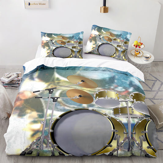 Parure de lit avec housse de couette et taies d'oreiller pour adolescents et adultes, taille King size, JZG3004