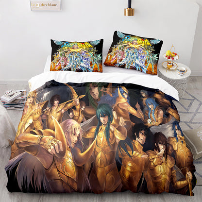Parure de lit avec housse de couette et taies d'oreiller pour adolescents et adultes, taille King size, SDS3005