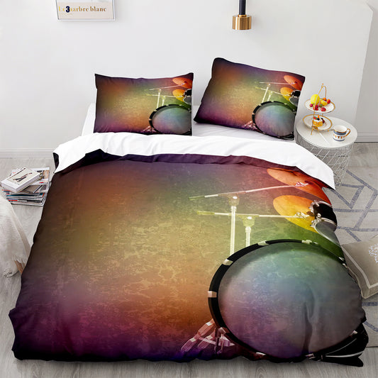 Parure de lit avec housse de couette et taies d'oreiller pour adolescents et adultes, taille King size, JZG3005