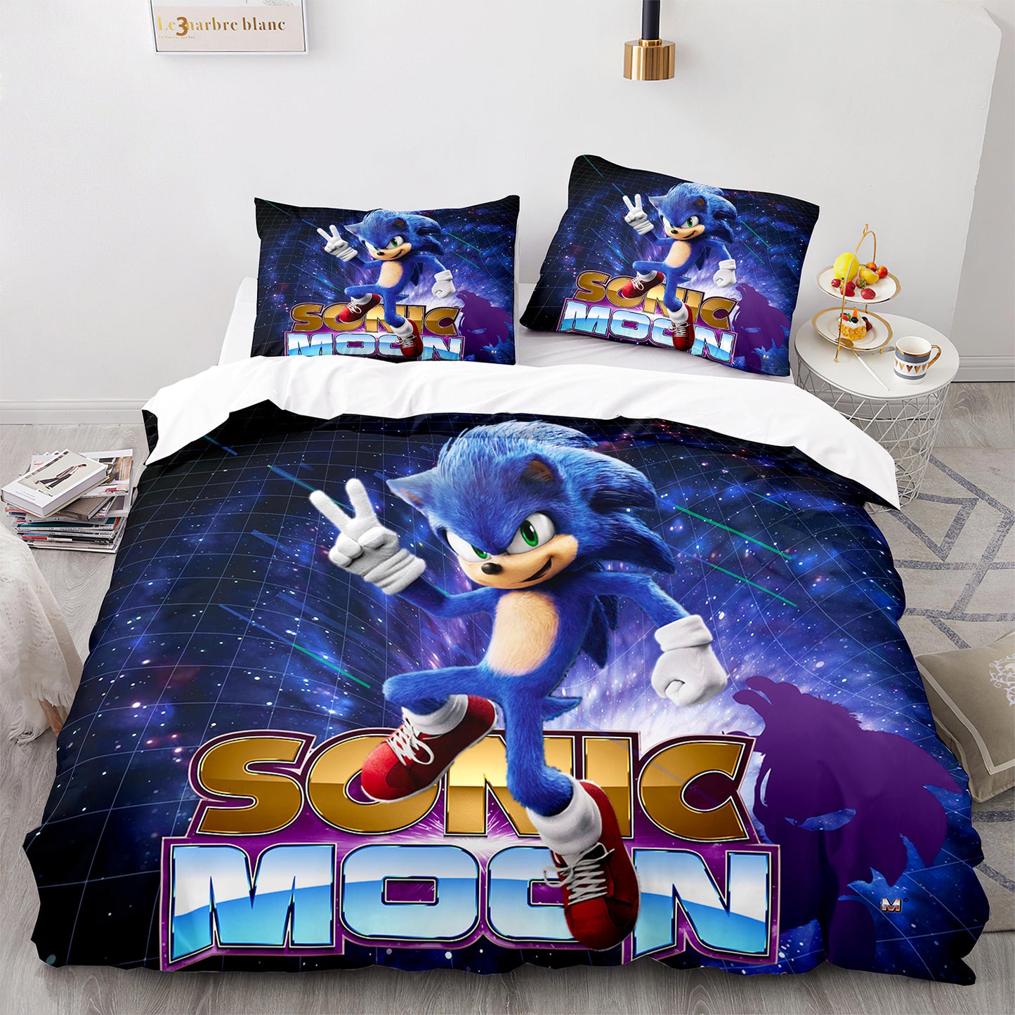 Parure de lit avec housse de couette et taies d'oreiller pour adolescents et adultes, taille King size, SNK3005
