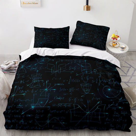 Parure de lit avec housse de couette et taies d'oreiller pour adolescents et adultes, taille King size, GS3005