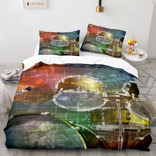 Parure de lit avec housse de couette et taies d'oreiller pour adolescents et adultes, taille King size, JZG3006
