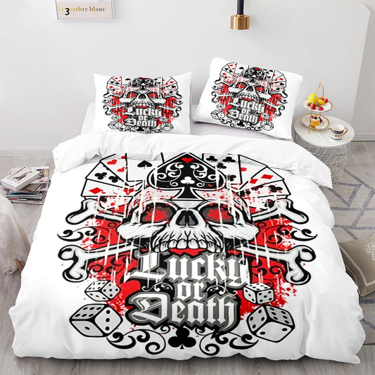 Parure de lit avec housse de couette et taies d'oreiller pour adolescents et adultes, taille King size, KL3006