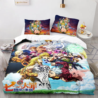 Parure de lit avec housse de couette et taies d'oreiller pour adolescents et adultes, taille King size, QZZ3007