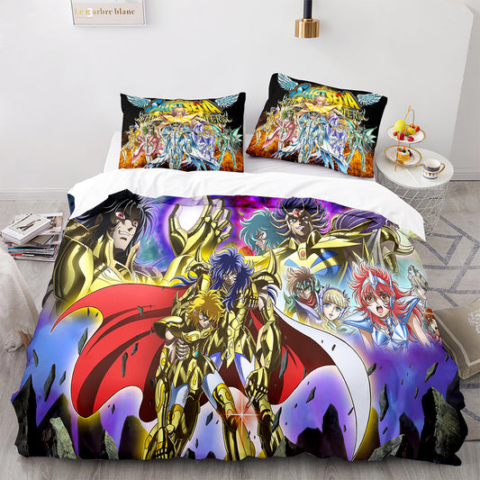 Parure de lit avec housse de couette et taies d'oreiller pour adolescents et adultes, taille King size, SDS3007