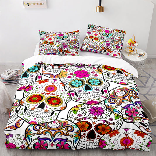 Parure de lit avec housse de couette et taies d'oreiller pour adolescents et adultes, taille King size, KL3008