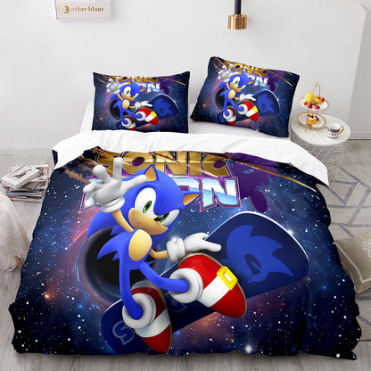 Cutom Bettbezug-Set Muster Chic Bettbezug King Size für Teenager Erwachsene Bettwäsche-Set mit Kissenbezügen SNK3008