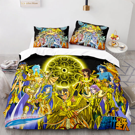 Parure de lit avec housse de couette et taies d'oreiller pour adolescents et adultes, taille King size, SDS3008