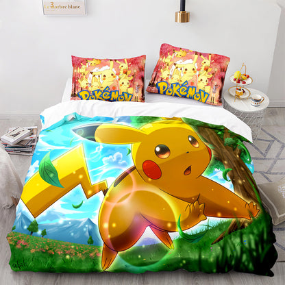 Parure de lit avec housse de couette et taies d'oreiller pour adolescents et adultes, taille King size, PKQ3008