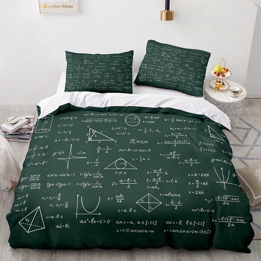 Parure de lit avec housse de couette et taies d'oreiller pour adolescents et adultes, taille King size, GS3008