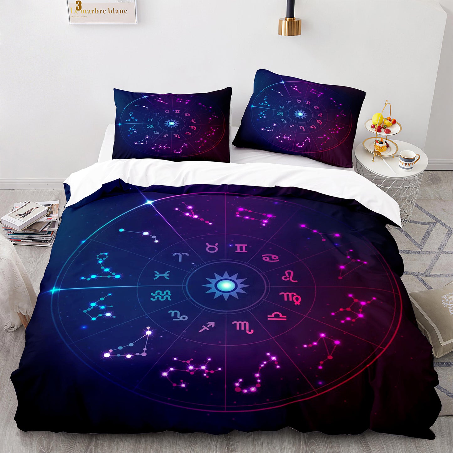 Parure de lit avec housse de couette et taies d'oreiller pour adolescents et adultes, taille King size, SEXZ3008