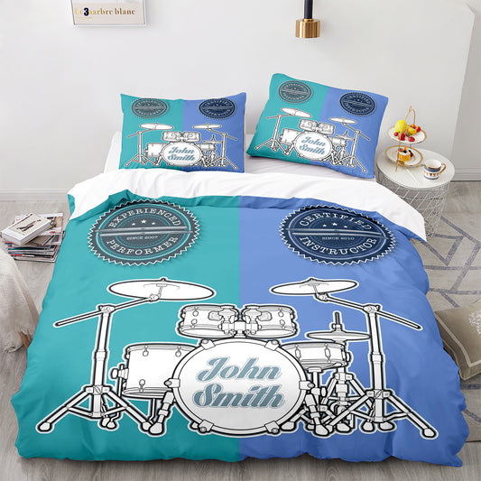 Parure de lit avec housse de couette et taies d'oreiller pour adolescents et adultes, taille King size, JZG3009