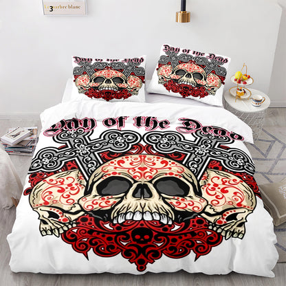Parure de lit avec housse de couette et taies d'oreiller pour adolescents et adultes, taille King size, KL3009