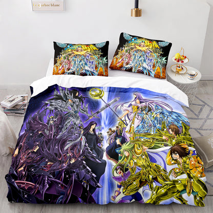 Parure de lit avec housse de couette et taies d'oreiller pour adolescents et adultes, taille King size, SDS3009