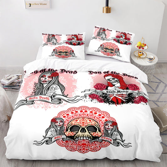 Parure de lit avec housse de couette et taies d'oreiller pour adolescents et adultes, taille King size, KL3010