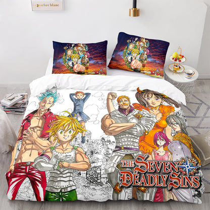 Cutom Bettbezug-Set Muster Chic Bettbezug King Size für Teenager Erwachsene Bettwäsche-Set mit Kissenbezügen QZZ3010