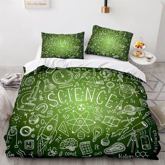 Parure de lit avec housse de couette et taies d'oreiller pour adolescents et adultes, taille King size, GS3010