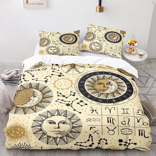 Parure de lit avec housse de couette et taies d'oreiller pour adolescents et adultes, taille King size, SEXZ3011