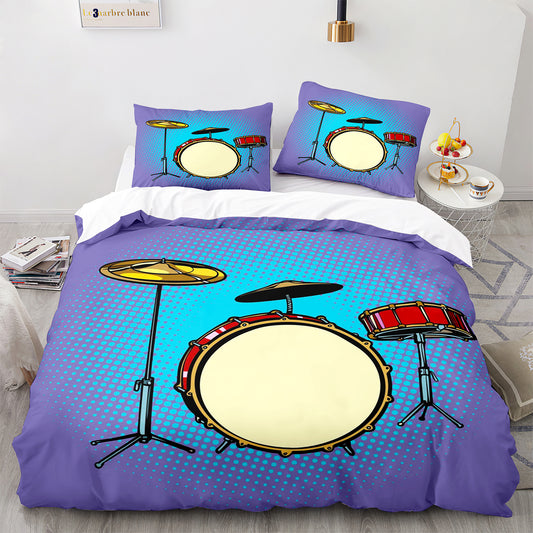 Parure de lit avec housse de couette et taies d'oreiller pour adolescents et adultes, taille King size, JZG3011