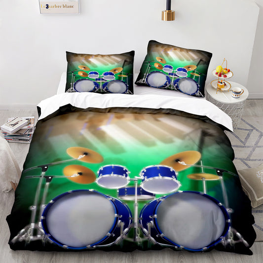 Parure de lit avec housse de couette et taies d'oreiller pour adolescents et adultes, taille King size, JZG3012