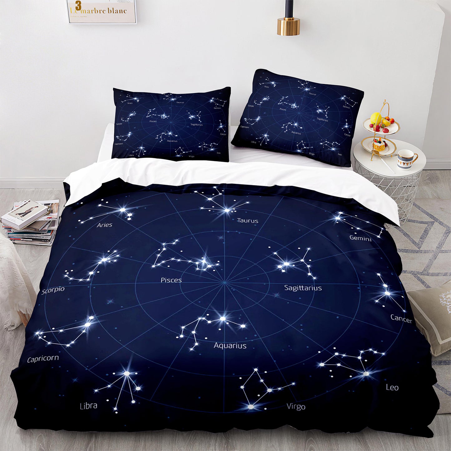 Parure de lit avec housse de couette et taies d'oreiller pour adolescents et adultes, taille King size, SEXZ3012