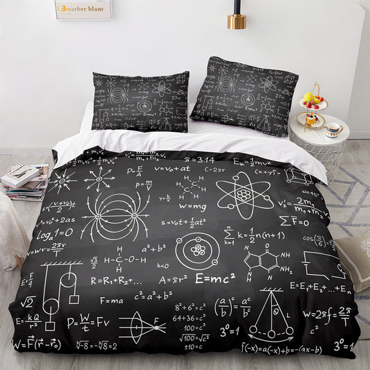 Parure de lit avec housse de couette et taies d'oreiller pour adolescents et adultes, taille King size, GS3012