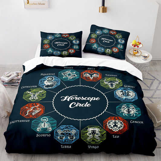 Parure de lit avec housse de couette et taies d'oreiller pour adolescents et adultes, taille King size, SEXZ3013