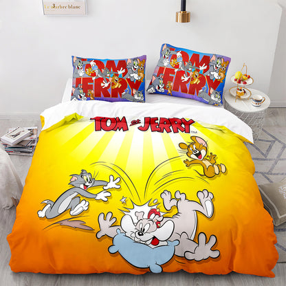 Cutom Bettbezug-Set Muster Chic Bettbezug King Size für Teenager Erwachsene Bettwäsche-Set mit Kissenbezügen MHLS3013