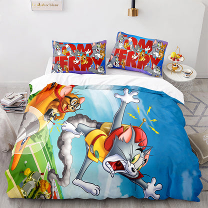 Parure de lit avec housse de couette et taies d'oreiller pour adolescents et adultes, taille King size, MHLS3014