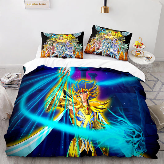 Parure de lit avec housse de couette et taies d'oreiller pour adolescents et adultes, taille King size, SDS3014