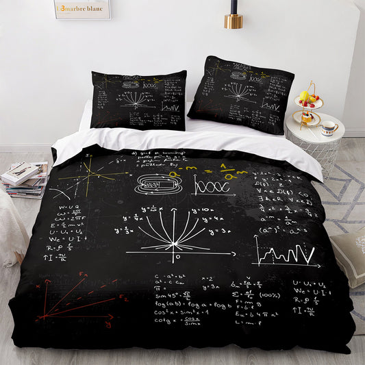Parure de lit avec housse de couette et taies d'oreiller pour adolescents et adultes, taille King size, GS3015