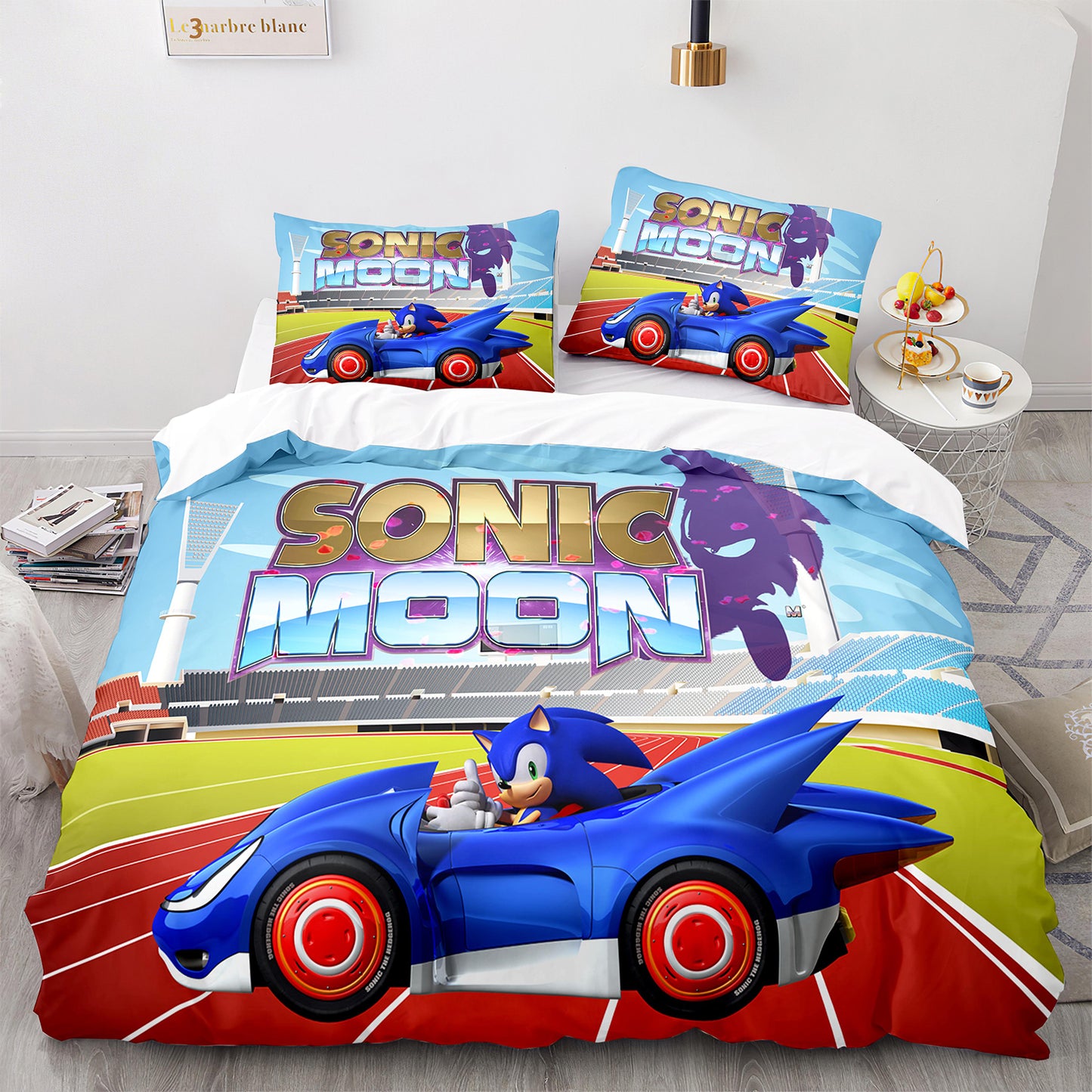 Parure de lit avec housse de couette et taies d'oreiller pour adolescents et adultes, taille King size, SNK3013