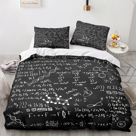 Parure de lit avec housse de couette et taies d'oreiller pour adolescents et adultes, taille King size, GS3016